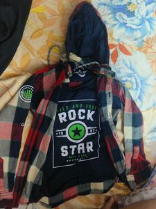 Cool Graphic Tee & Flannel