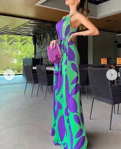 Leaf Print Sundress