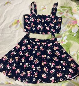 Cute Floral Two-Piece Set