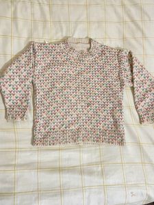 Heart Patterned Sweater Kids