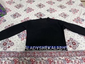 Crop Winter Thermal Sweater