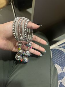Jhumk And Bracelet Combo