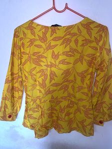 Yellow Floral Top