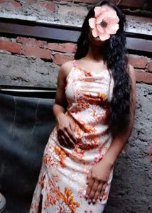 Flowers Print Slip Dress