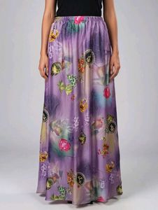 Floral Print Maxi Skirt