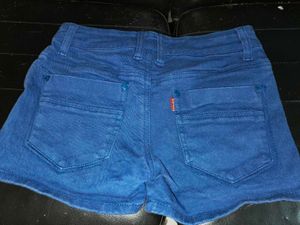 Mango Yellow Shorts And Coax Denim Short