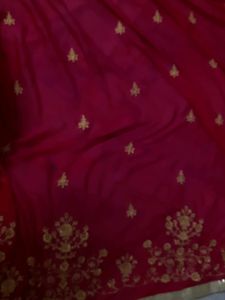 Mazenta Color Chinon Dupatta