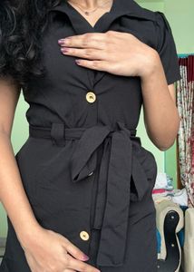 Black Classic Mini Dress Formal wear🖤❤️‍🔥