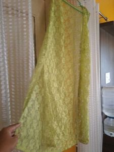 Fluorescent Green Lace Cape