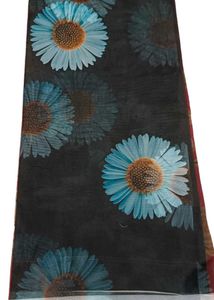 New Organza Floral Print Saree
