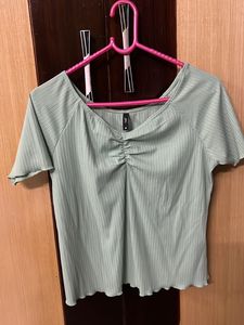 Mint Crop Top