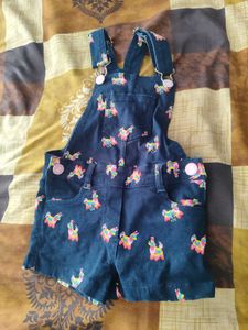 Cute Girl's Denim Overalls