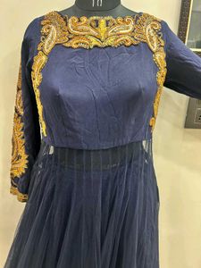 Navy Blue Anarkali Gown