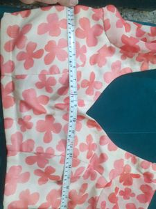 White Color With Pink Flowers Latest Printe Blouse
