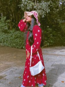 RED FLORAL MAXI DRESS