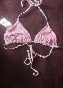 🌸 shimmering Lavender Halter Neck Bralette