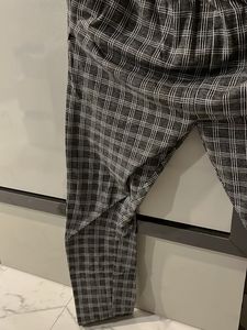 Grey Checked Pants