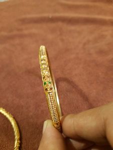 Gold Bangles (Set of 2)