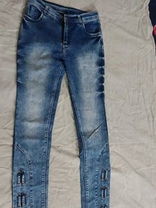 Blue  Girl Jeans,, 28 Size,,full Stretchable