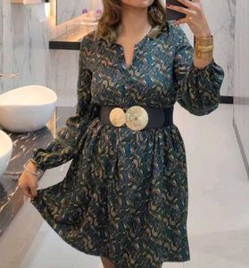 Paisley Print Mini Dress