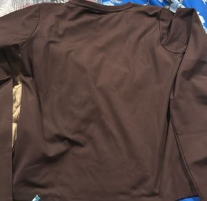 brown full sleeves top