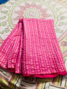Pink mursidabad silk saree very nice and soft