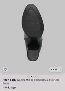 Allen Solly Black Pointed Regular Boots 👢👢