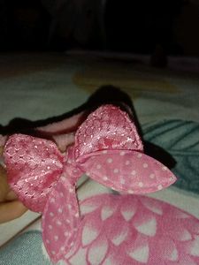 Pink Floral Hair Tie