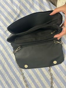 Guess(dupe) Black Velvet Chain Bag