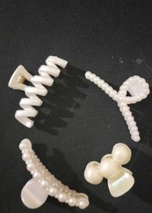Set Of 4 White Clutchers