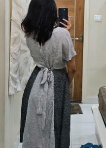 AND Striped Midi Dress