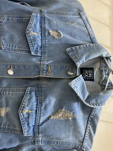 Denim Embroidered Jacket
