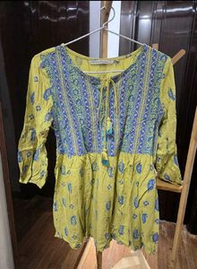 Boho Print Tunic Top