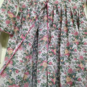 Vintage Floral Print Dress