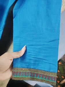 Blue Embroidered Kurta