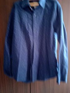 Stylish Blue Patterned Shirt