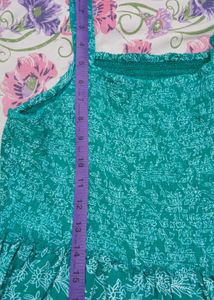 Elegant Green &amp; White Kurta Set