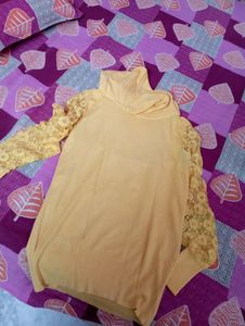 YELLOW WOOLEN TOP 🎉