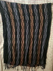 Unisex Color Blocked Pattern Stole