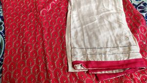 Women  Fashionable  Embroidery Kurta Palzoo Set Wi