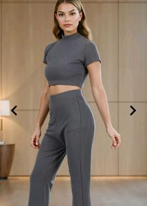 Gray Two-Piece Outfit