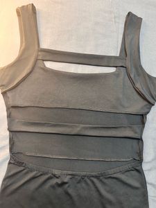 Sleek Black Bodycon Dress (small size)