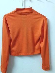 Orange Goofy Zip-Up Jacket