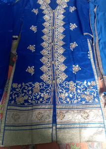 Back Nd Front Embroidery Sherwani Type Suit