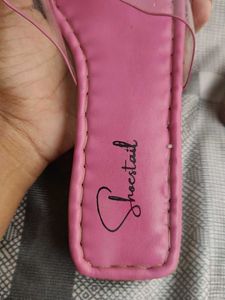 Pink Jeweled Slides