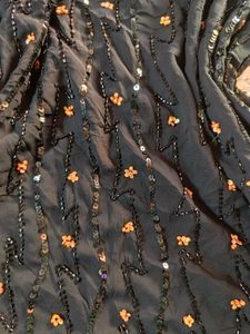 black stone and sequin beaded y2k kurti