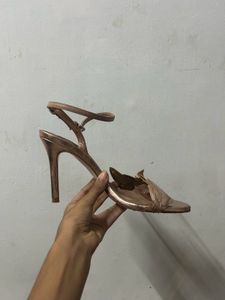 ZARA premium rose gold heels