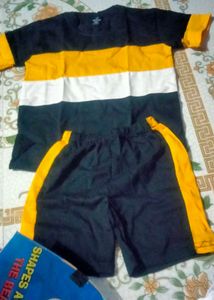 Boys' Striped Tee & Shorts Set