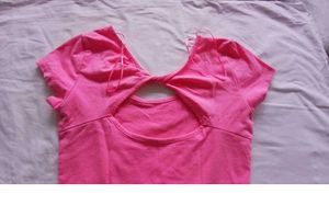 Pink Cropped Tee