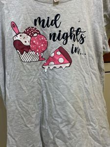 Grey &#39;Midnights In...&#39; Graphic Tee (Max )